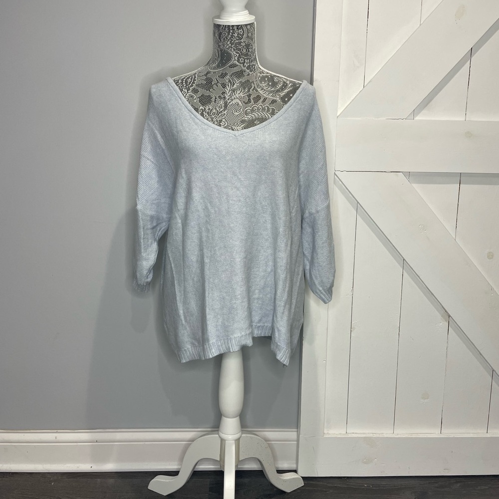 GAP Blue Crew Neck Sweater Relaxed Fit